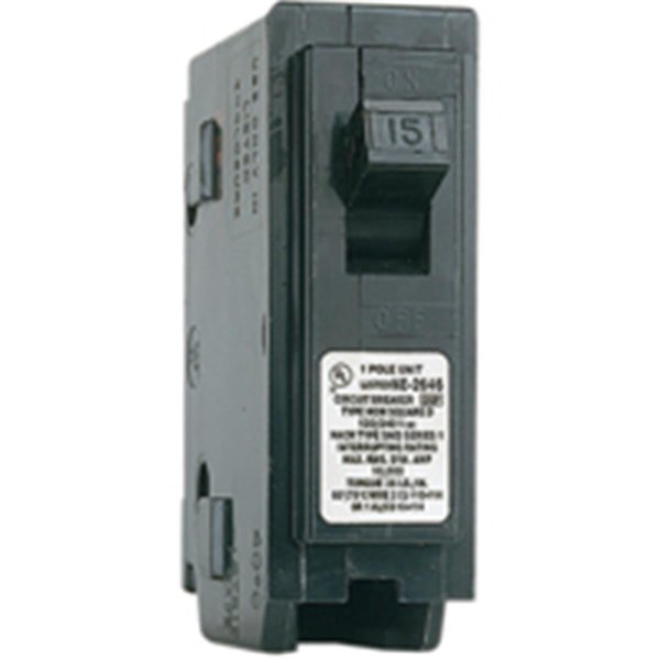 Square D Circuit Breaker, HOM Series 15A, 1 Pole, 120/240V AC 6721294